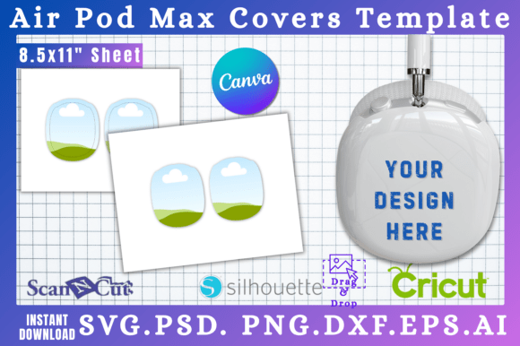 Airpods Max Cover SVG & Canva Templates: Your Digital Craft Kit