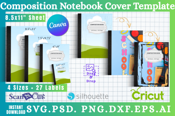 Composition Notebook Cover Templates 14: Your Blank Canvas