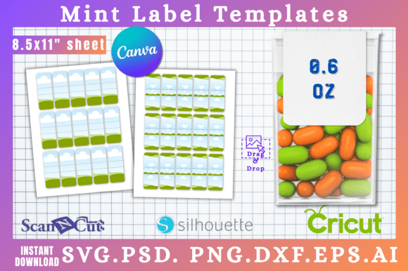 Designing with 0.6oz Mint Label Sticker Templates