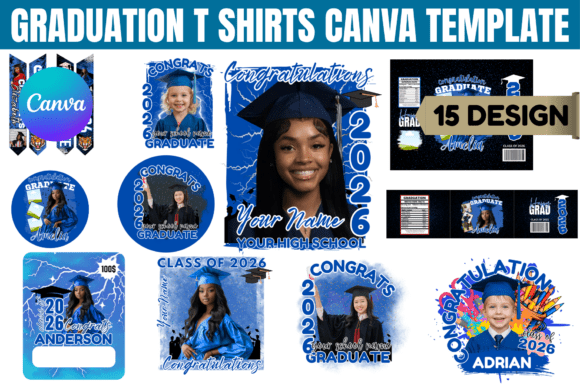 Graduation T-Shirts Canva Template: Your All-in-One Design Kit