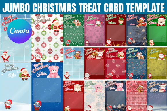 Jumbo Christmas Treat Card Templates: Festive Gifting Made Simple