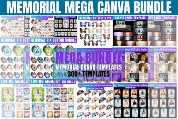 Memorial Mega Bundle Canva: Designing with Heart