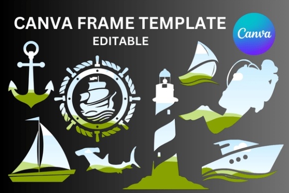 Nautical Canva Frame Templates: Your Key to Coastal Charm