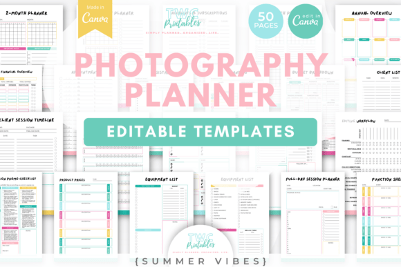 Photography Planner Canva Templates: Streamline Your Workflow