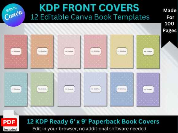 Polka Dot Journal Front Cover Templates: Your Creative Shortcut