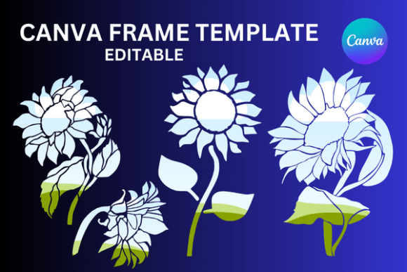 Sunflowers Canva Frame Templates: A Creative Asset for Modern Projects