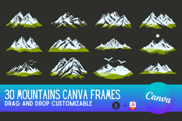 Transform Your Visuals: The Power of 30 Mountain Canva Frame Templates