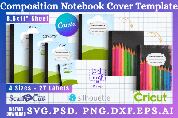 Unleash Creativity with Composition Notebook Cover Templates 07