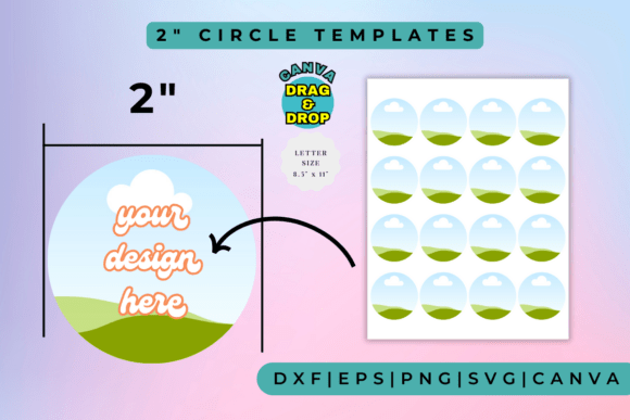 Unleash Your Creativity: 2 Circle Frame Templates (Drag and Drop)