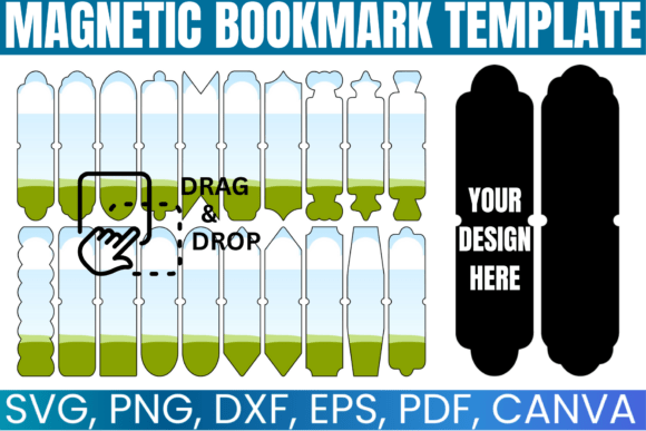 Unleash Your Creativity with a Magnetic Bookmark Template BUNDLE