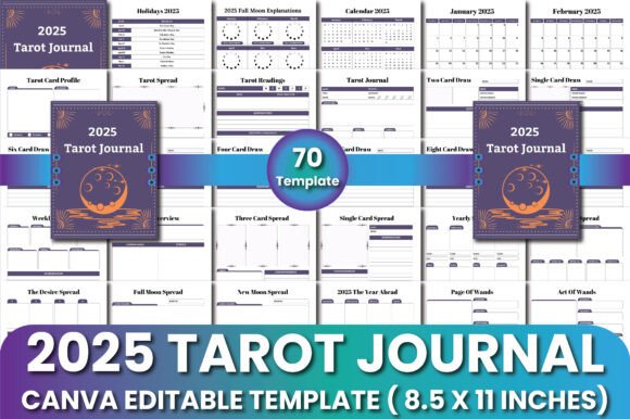 Unlock Your 2025 Tarot Journey with Canva Templates