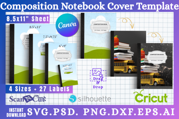 Unlock Your Creative Potential with Composition Notebook Cover Templates 13