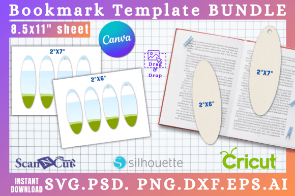 Unlock Your Creativity: Oval Bookmark SVG & Canva Templates