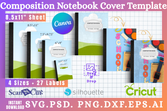 Unlocking Creativity: Your Guide to Composition Notebook Cover Templates 09